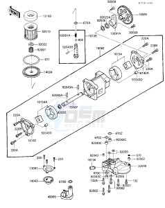 ZX 1000 B [NINJA ZX-10] (B1-B2) [NINJA ZX-10] drawing OIL PUMP_OIL FILTER