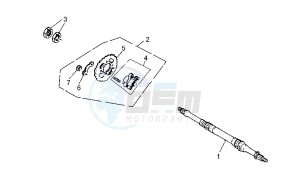 Quasar 125-180 drawing Rear axle