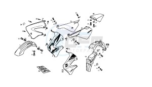 SENDA SM X-TREM - 50 CC EU2 drawing BODY