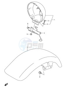 RV125 (E19) VanVan drawing HEADLAMP HOUSING