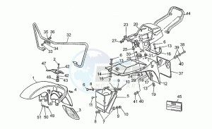 65 GT 650 drawing Front/rear mudguards