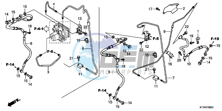 RR. BRAKE HOSE/BRAKE PIPE