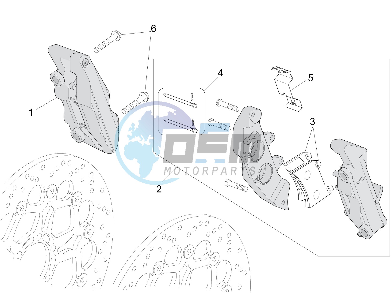 Front brake caliper