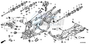 TRX500FM1F TRX500FM Europe Direct - (ED) drawing FRAME BODY