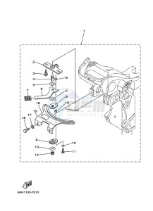 F15CMHL drawing TILLER-HANDLE