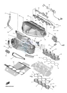 YZF-R6 YZF600 R6 (BN66) drawing INTAKE