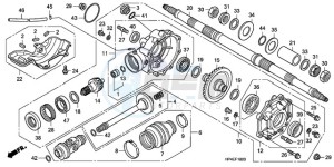 TRX420TMA Europe Direct - (ED / 2WD) drawing REAR FINAL GEAR