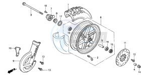 SFX50S drawing FRONT WHEEL (2)