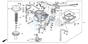 CN250 drawing CARBURETOR