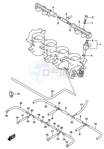 GSX-S750A drawing THROTTLE BODY HOSE/JOINT