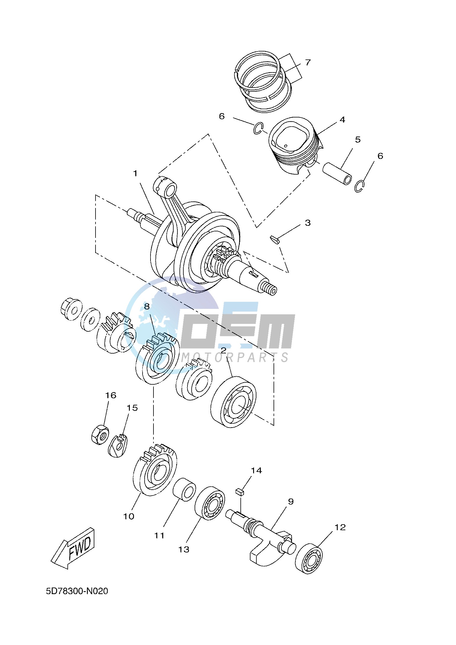 CRANKSHAFT & PISTON