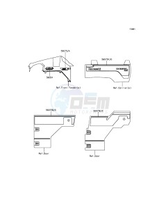 MULE PRO-DXT KAF1000BGF EU drawing Decals