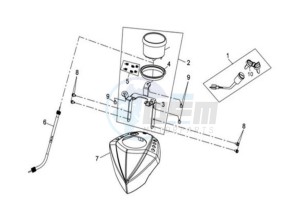 QUAD LANDER 300S drawing DASHBOARD / SPEEDOMETER CABLE / WIRING HARNASS