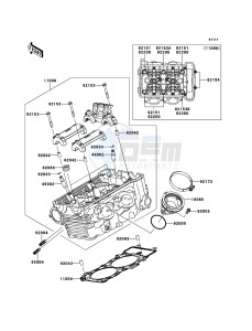 VERSYS KLE650CBF GB XX (EU ME A(FRICA) drawing Cylinder Head