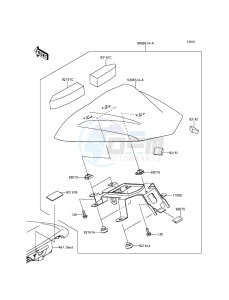 ER-6N ER650ECF XX (EU ME A(FRICA) drawing Accessory(Single Seat Cover)