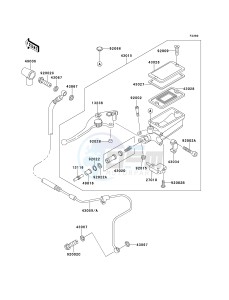 ZX 1100 D [NINJA ZX-11] (D1-D3) [NINJA ZX-11] drawing CLUTCH MASTER CYLINDER