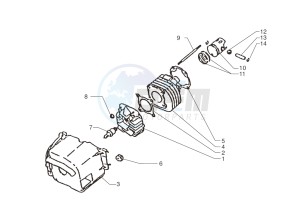 Ark AC 45 Blue-White-Matt Black 50 drawing Cylinder-piston-wrist pin assy.