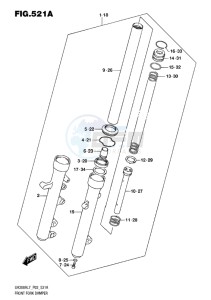 UH200 ABS BURGMAN EU drawing FRONT FORK DAMPER