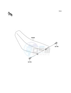 KX65 KX65-A6 EU drawing Seat