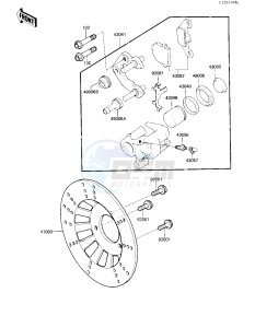 KXT 250 A [TECATE] (A1) [TECATE] drawing REAR BRAKE -- 84 A1- -