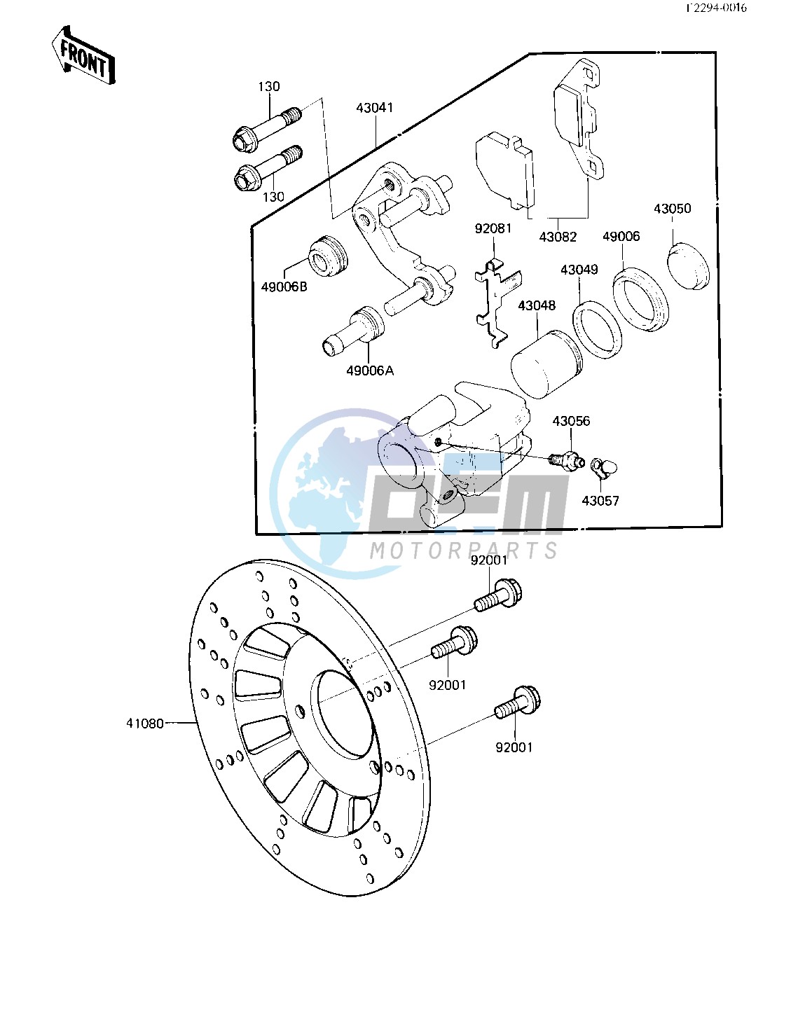 REAR BRAKE -- 84 A1- -