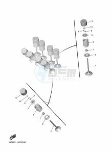 YZF690 YZF-R7 (BEB4) drawing VALVE