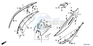 NSC50T2F NSC50T2 UK - (E) drawing BODY COVER (NSC502WH/ T2)