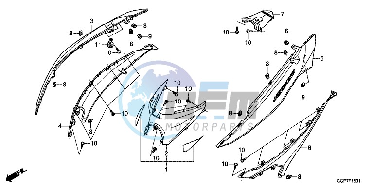 BODY COVER (NSC502WH/ T2)