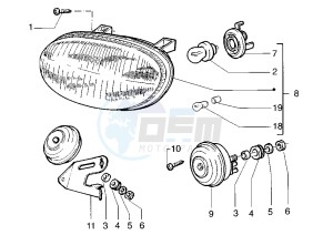 VELOFAX 50 drawing Head lamp