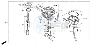 CRF100F drawing CARBURETOR (CRF80F)