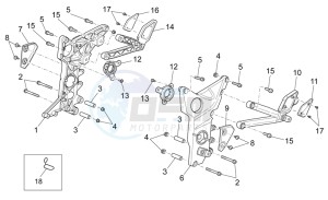 Griso V 8V 1200 drawing Foot rests II