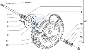 Typhoon 50 XR drawing Front wheel