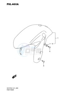 GSX-R750 EU drawing FRONT FENDER