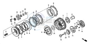 VT750DC SHADOW drawing CLUTCH