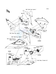 NINJA ZX-10R ZX1000D7F FR GB XX (EU ME A(FRICA) drawing Turn Signals