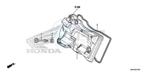 NC750SDG NC750X Europe Direct - (ED) drawing CYLINDER HEAD COVER