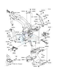 Z750 ZR750-J2H FR GB XX (EU ME A(FRICA) drawing Frame Fittings