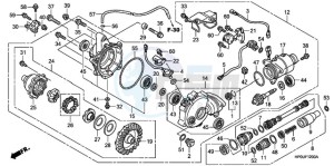 TRX500FE9 Australia - (U) drawing FRONT FINAL GEAR