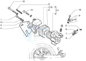 GSM 50 drawing Rear master brake cylinder