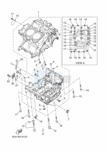 XSR700 MTM690-U (B9J3) drawing CRANKCASE