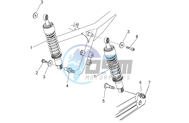 Rear shock absorber