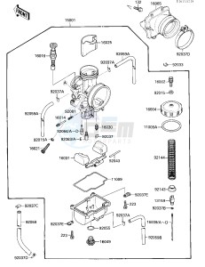 KX 250 F [KX250] (F1) [KX250] drawing CARBURETOR