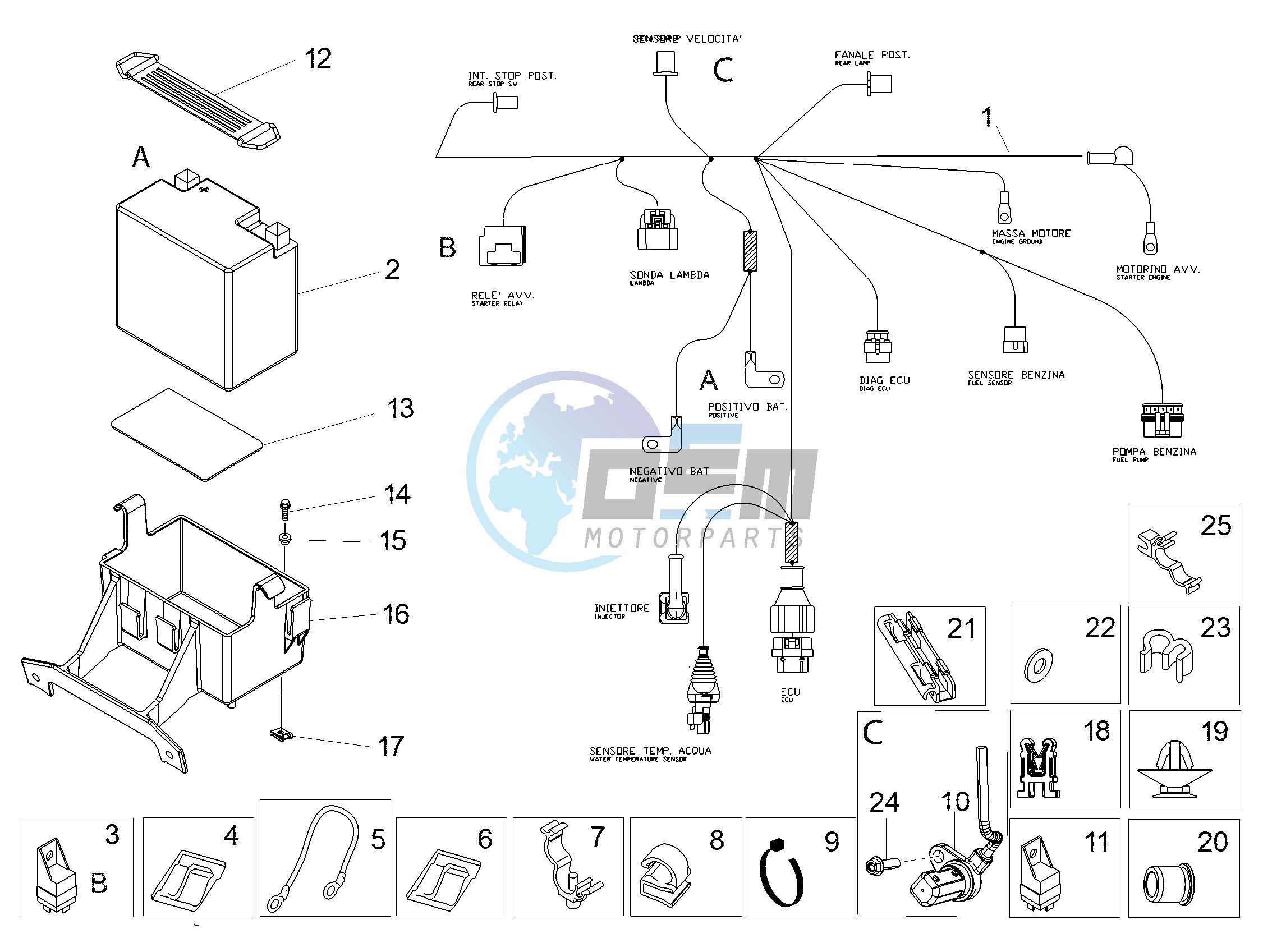 Rear electrical system