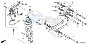 GL1800C drawing REAR CUSHION