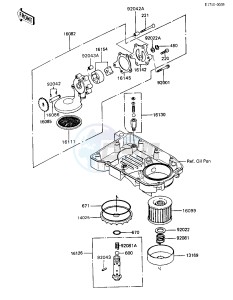 ZX 600 [NINJA 600R] (C3-C7) [NINJA 600R] drawing OIL PUMP_OIL FILTER