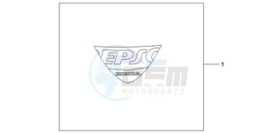 CBR1000RR9 Europe Direct - (ED / TRI) drawing EPSO STICKER FIREBLADE WS