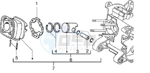 DNA 50 drawing Cylinder-piston-wrist pin assy