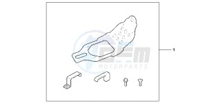 CRF450RC drawing ALUMINIUM SKID PLATE