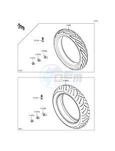 ER-6F EX650EEF XX (EU ME A(FRICA) drawing Tires