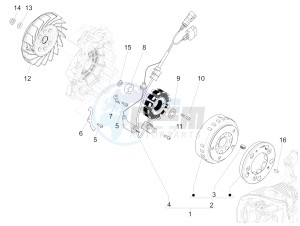 LT 125 4T 3V IE NOABS E3 (APAC) drawing Flywheel magneto